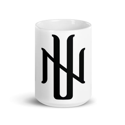 White glossy mug